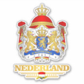 Wapen van Nederland Sticker (Voorkant)