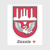 Wapen van Neumünster, Duitsland Sticker (Vel)