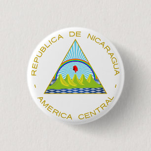 Wapen van Nicaragua Ronde Button 3,2 Cm