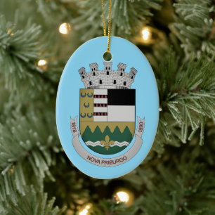 Wapen van Nova Friburgo, Brazilië Keramisch Ornament