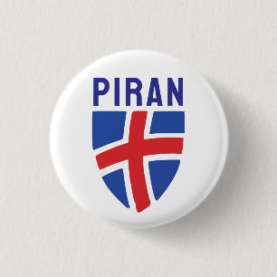 Wapen van Piran, Slovenië Ronde Button 3,2 Cm