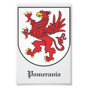 Wapen van Pommeren Majestueuze Griffin Kunst Foto Afdruk