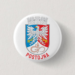 Wapen van Postojna, Slovenië Ronde Button 3,2 Cm
