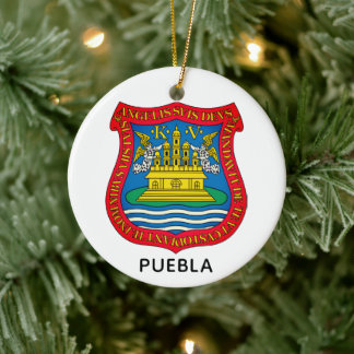 Wapen van Puebla de los Ángeles, Mexico Keramisch Ornament