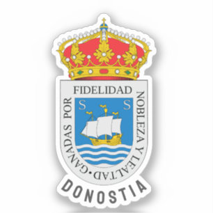 Wapen van San Sebastián, Gipuzkoa - ESP Sticker