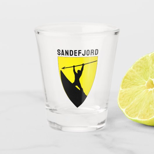 Wapen van Sandefjord, Noorwegen Shot Glas (Voorkant)