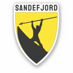 Wapen van Sandefjord, Noorwegen Sticker