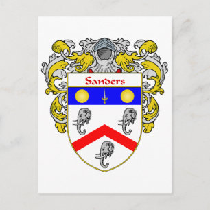 Wapen van Sanders (Mantled) Briefkaart