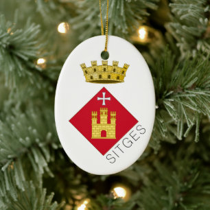 Wapen van Sitges, Catalonië (ESP) Keramisch Ornament