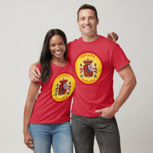 Wapen van Spanje Cirkelvorm T-shirt