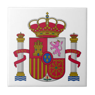 Wapen van Spanje land symbool embleem vlag Tegeltje