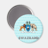 Wapen van Swaziland Magneet (Voorkant / Achterkant)