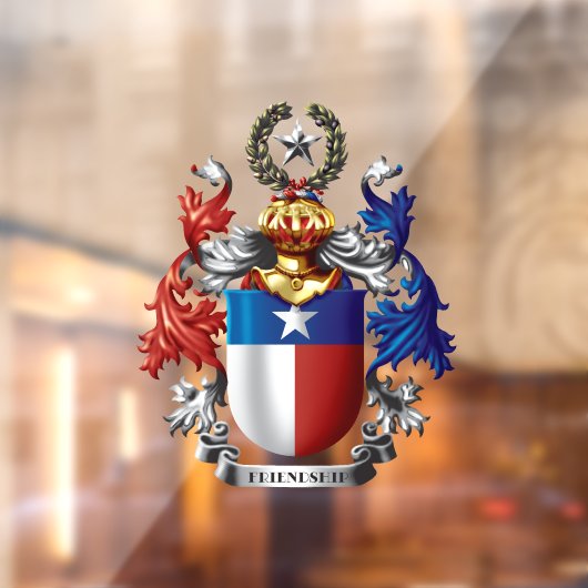 Wapen van Texas Raamsticker (Vel 2)