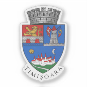Wapen van Timișoara, Roemenië Sticker
