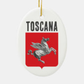 Wapen van Toscane, ITALIË Keramisch Ornament (Achterkant)