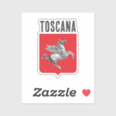 Wapen van Toscane, ITALIË Sticker (Vel)