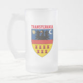 wapen van transsylvanië matglas bierpul (Links)