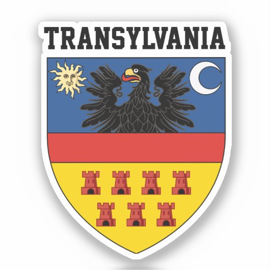 Wapen van Transsylvanië Sticker (Voorkant)