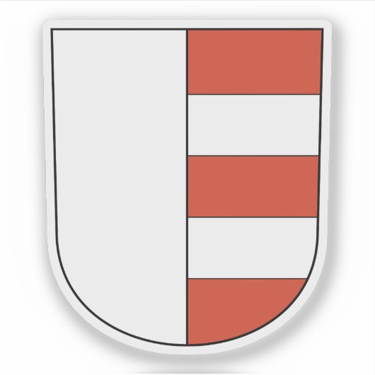 Wapen van Uster, Zwitserland Sticker (Voorkant)