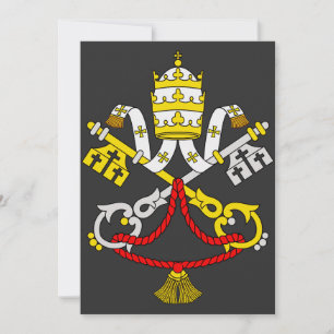Wapen van Vaticaanstad Feestdagenkaart