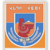 Wapen van Vedi, Republiek Armenië Sticker (Voorkant)