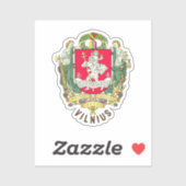 Wapen van Vilnius - LITOUWEN Sticker (Vel)