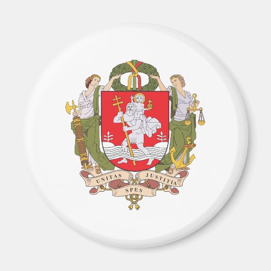 wapen van vilnius magneet (Voorkant)