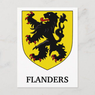 Wapen van Vlaanderen Heraldische Leeuw Briefkaart