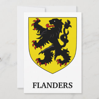Wapen van Vlaanderen Heraldische Leeuw Kaart