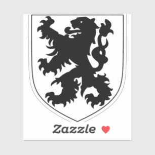 Wapen van Vlaanderen Sticker