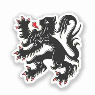 Wapen van Vlaanderen Sticker