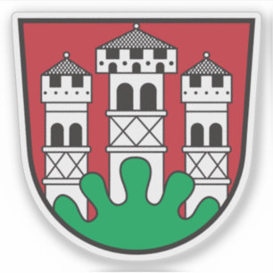Wapen van Völkermarkt, Oostenrijk Sticker