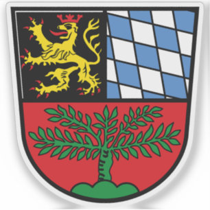 Wapen van Weiden in der Oberpfalz, Duitsland Sticker