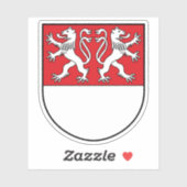 Wapen van Witten, Duitsland Sticker (Vel)
