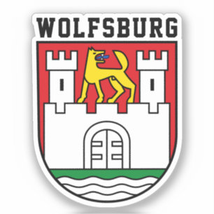 Wapen van Wolfsburg, Duitsland Sticker