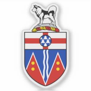 Wapen van Yukon provincie, Canada Sticker
