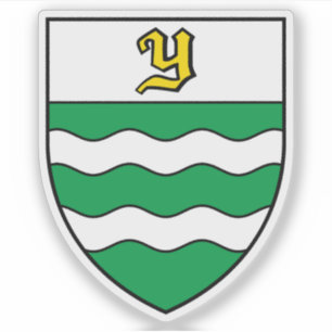 Wapen van Yverdon-les-Bains, Zwitserland Sticker