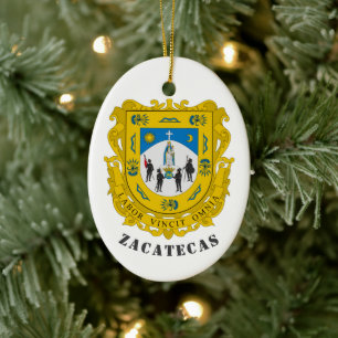 Wapen van Zacatecas, Mexico Keramisch Ornament