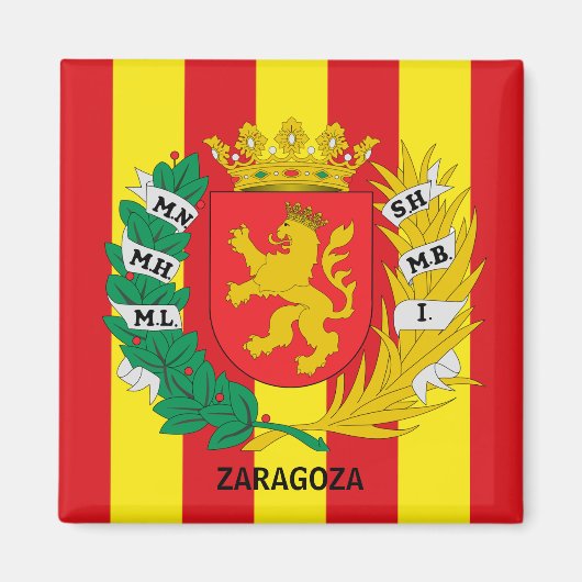 Wapen van Zaragoza, SPANJE Magneet (Voorkant)