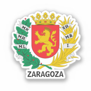 Wapen van Zaragoza, SPANJE Sticker