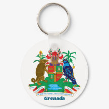 Wapen voor Grenada Eenvoudig Kleurig Formeel