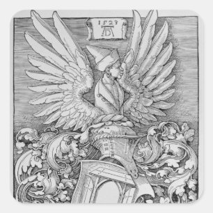Wapenbekleding van de Durer-familie Vierkante Sticker