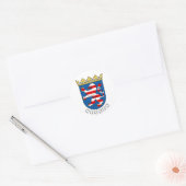 Wapenjakkerlak (Duitsland) Ronde Sticker (Envelop)