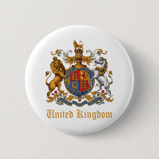 WAPENKAT VAN HET VERENIGD KONINKRIJK RONDE BUTTON 5,7 CM