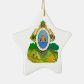 Wapenkat van Honduras Keramisch Ornament (Rechts)