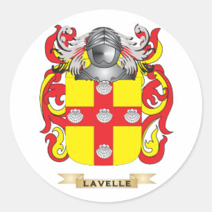 Wapenlak (familiekust) ronde sticker