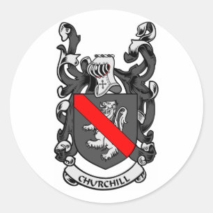 Wapenmantel Ronde Sticker