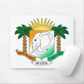 Wapenmantel van Ivoorkust Muismat (Met muis)