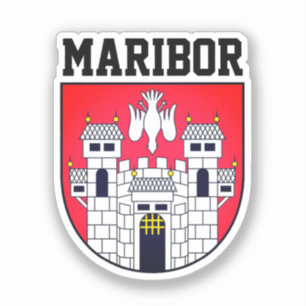 Wapenmantel van Maribor - SLOVENIË Sticker
