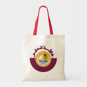 wapenmantel van qatar tote bag